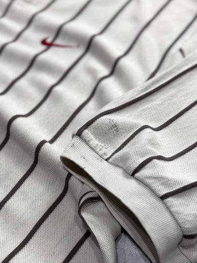 Vintage 90s Nike X Tiger Woods Striped Golf Polo Shirt (XL)