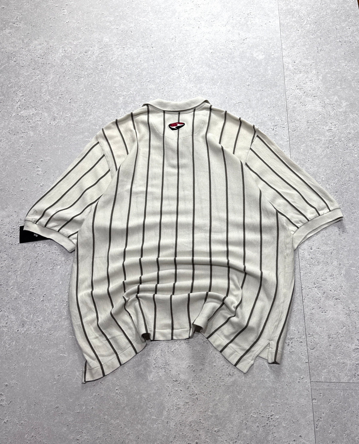 Vintage 90s Nike X Tiger Woods Striped Golf Polo Shirt (XL)