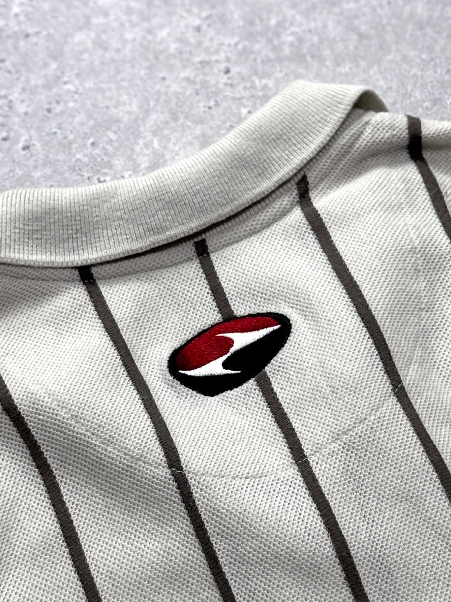 Vintage 90s Nike X Tiger Woods Striped Golf Polo Shirt (XL)