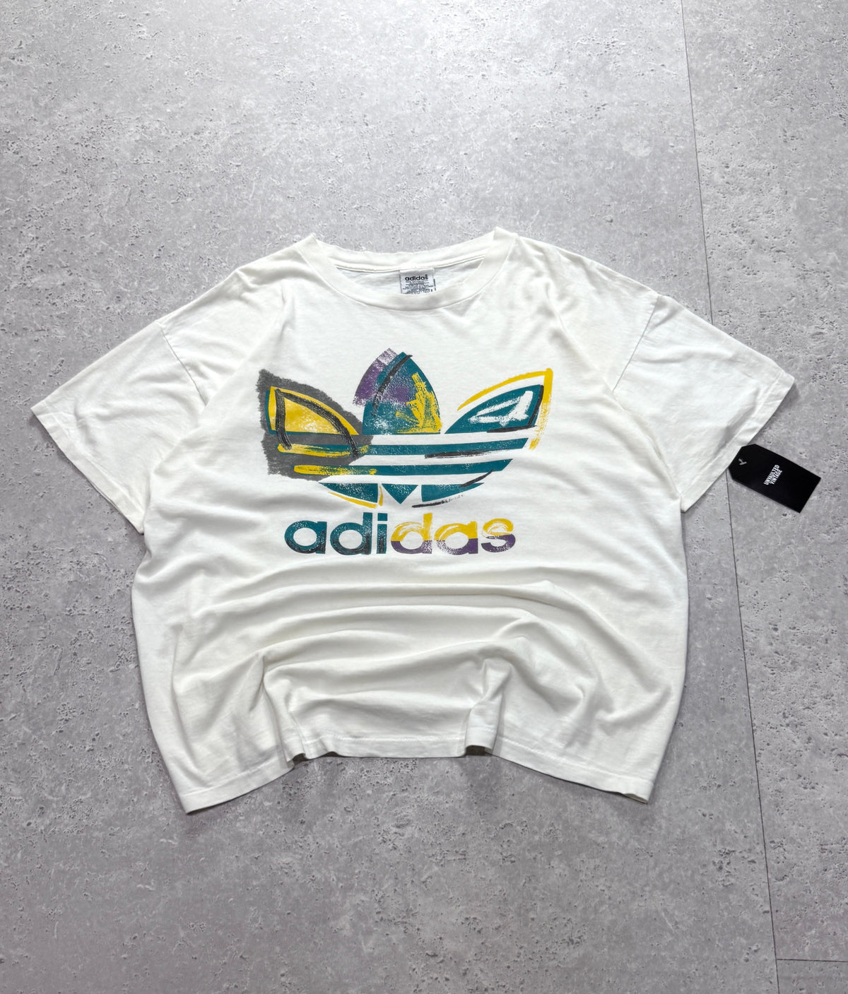 Vintage 90s Adidas Logo Tee (L)