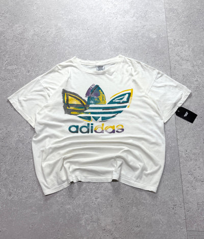 Vintage 90s Adidas Logo Tee (L)