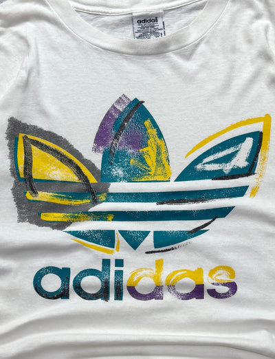 Vintage 90s Adidas Logo Tee (L)