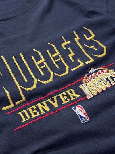 Vintage 90s Denver Nuggets Embroidered NBA Tee (XL)