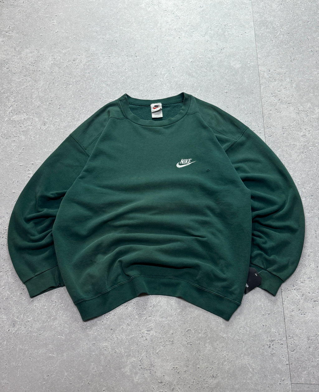 Vintage 90s Nike Embroidered Forest Green Sweater (L)