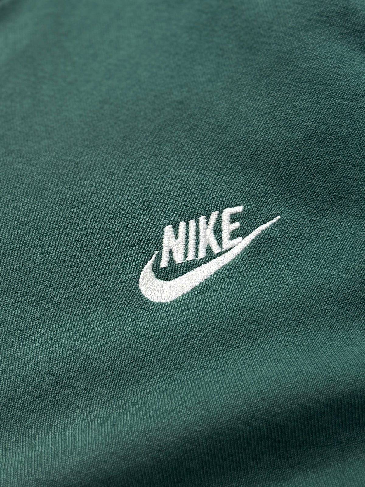 Vintage 90s Nike Embroidered Forest Green Sweater (L)