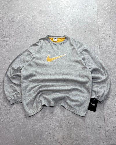 Vintage 90s Nike Embroidered Swoosh Sweater (M)