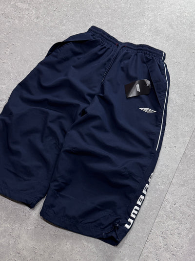 2000s Umbro Spellout 3/4 Track Shorts (S)