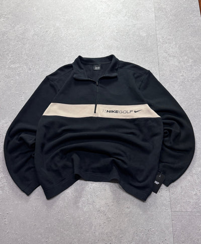 Vintage 2000s Nike Golf Embroidered Quarter Zip Sweater (XL)