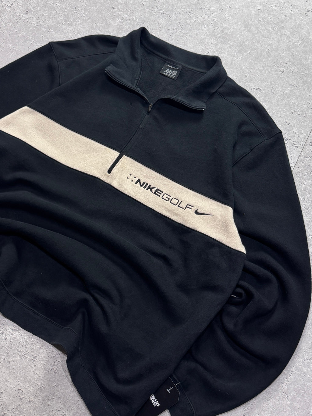 Vintage 2000s Nike Golf Embroidered Quarter Zip Sweater (XL)
