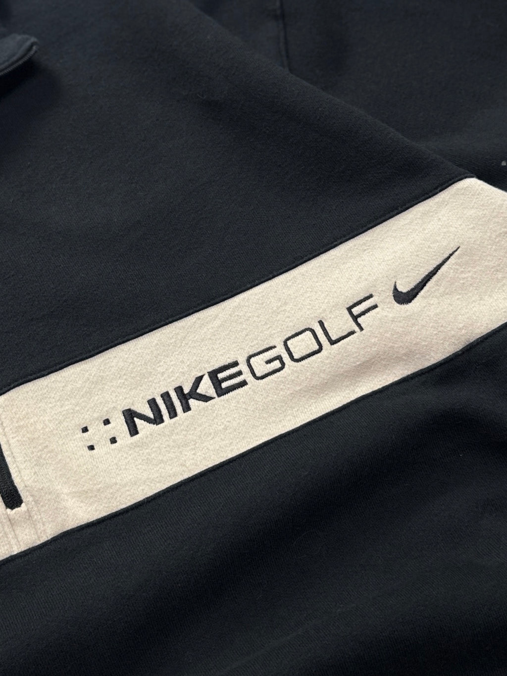 Vintage 2000s Nike Golf Embroidered Quarter Zip Sweater (XL)