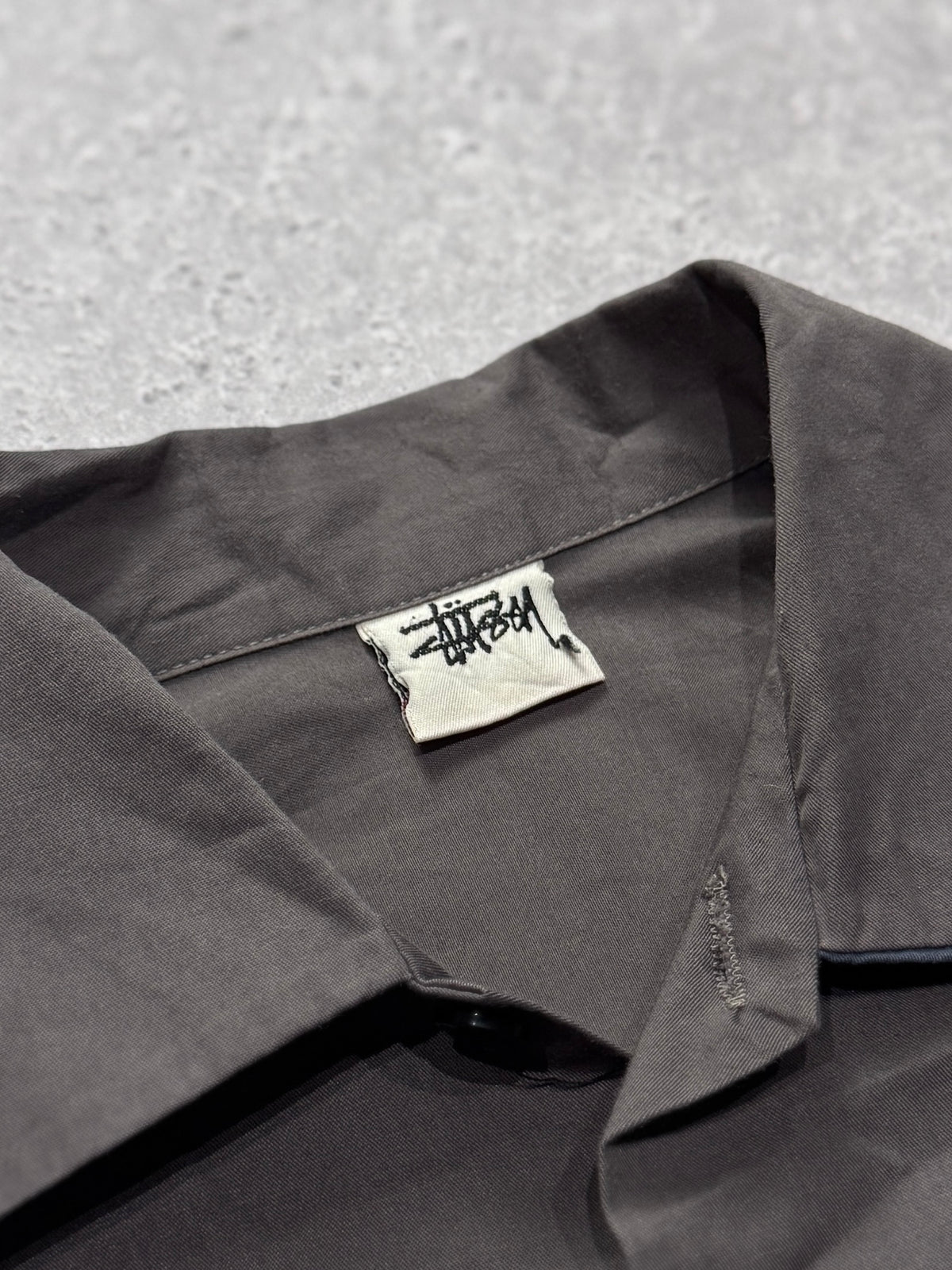 Vintage 90s Stussy Skatewear Bowling Button Up Shirt (M)