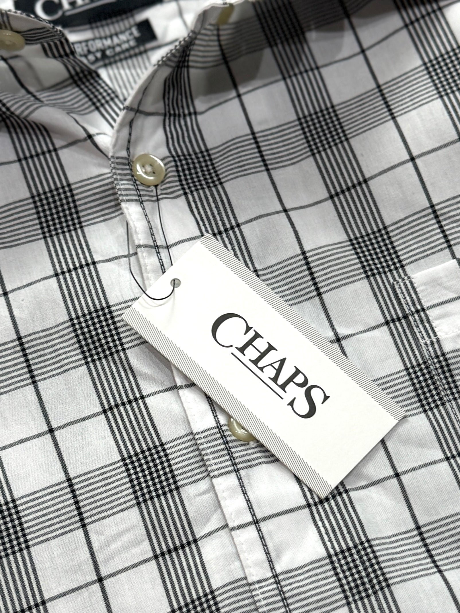 Vintage Deadstock Chaps Plaid Button Up Shirt (XL)
