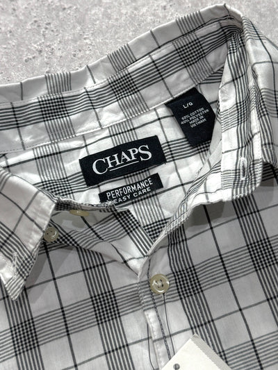 Vintage Deadstock Chaps Plaid Button Up Shirt (XL)