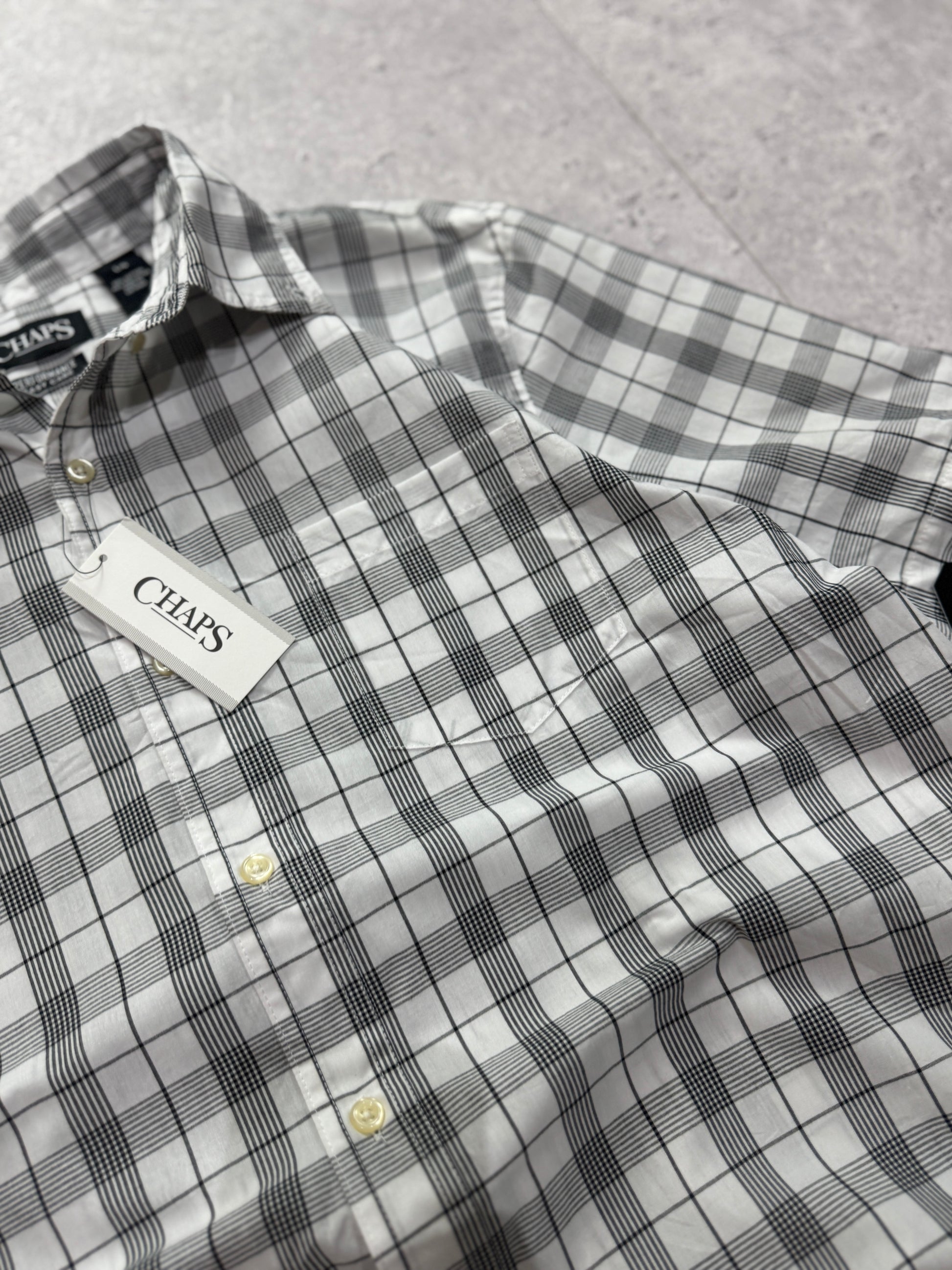 Vintage Deadstock Chaps Plaid Button Up Shirt (XL)