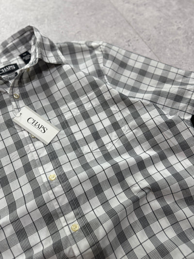 Vintage Deadstock Chaps Plaid Button Up Shirt (XL)