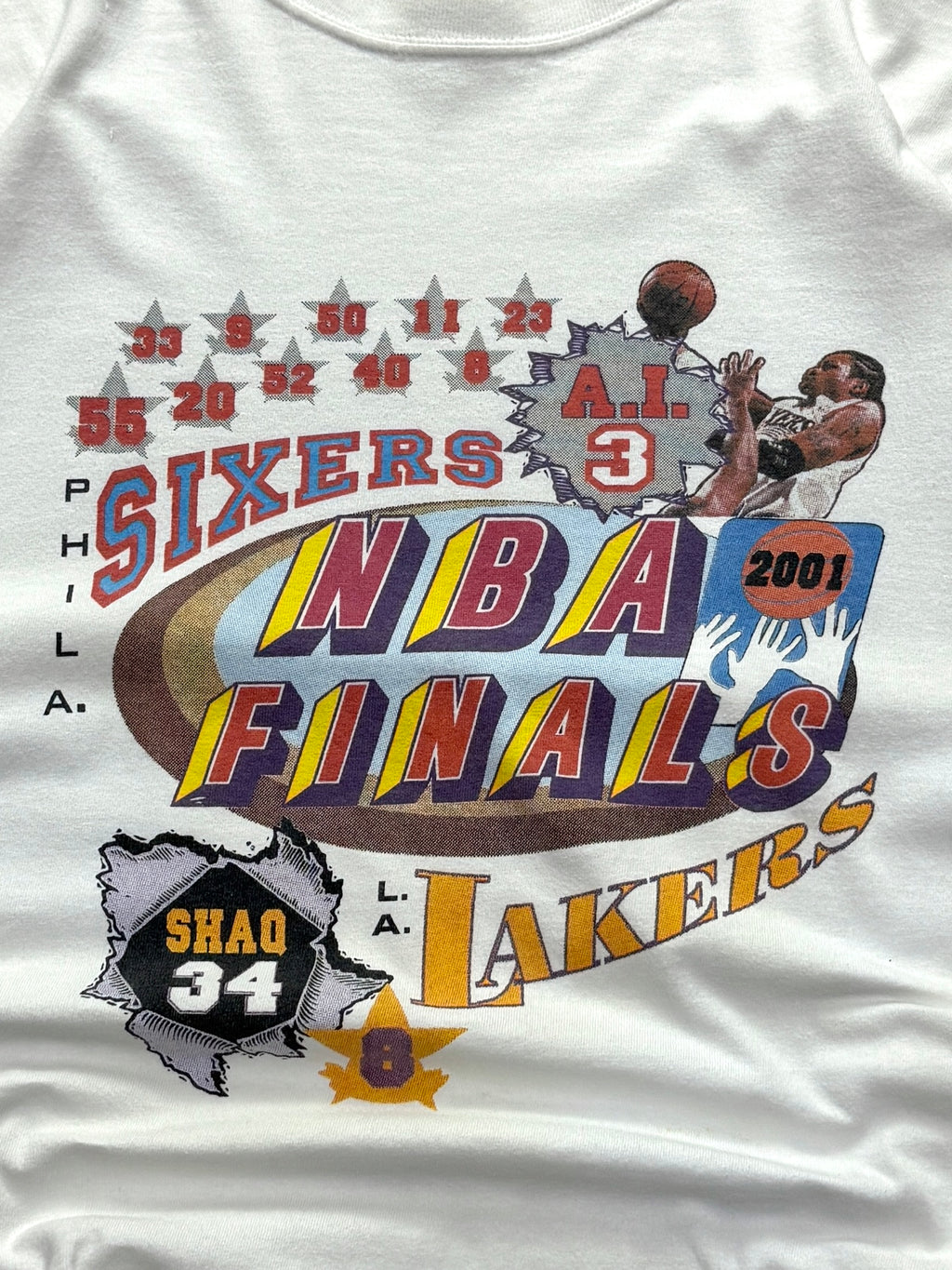 Vintage 2001 NBA Finals Allan Iverson Tee (XL)