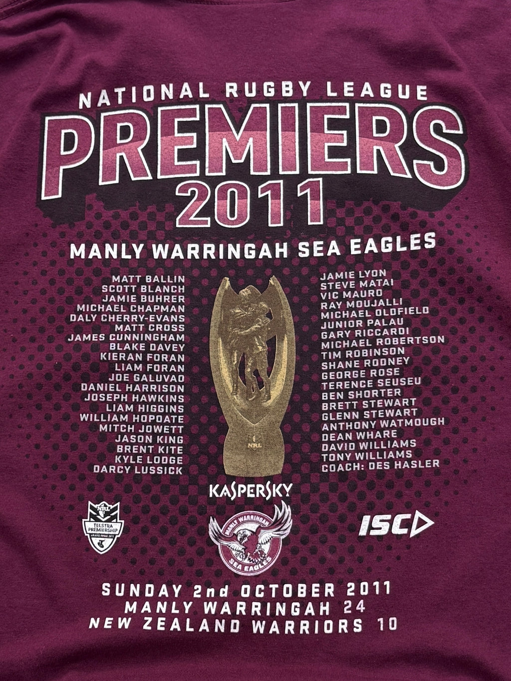 2011 Manly Sea Eagles NRL Finals Tee (XL)