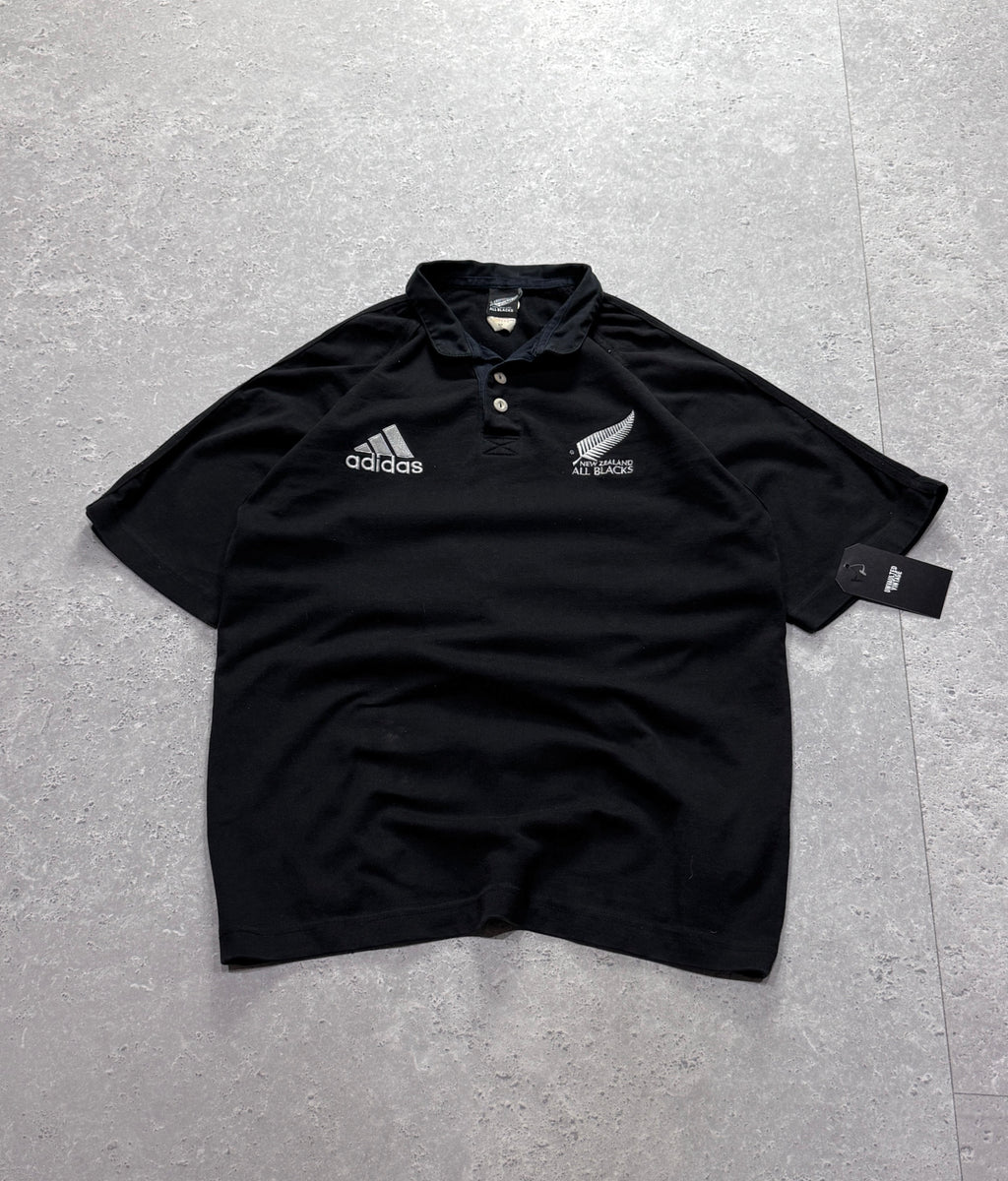 Vintage 90s Adidas X New Zealand All Blacks Rugby Jersey (M)