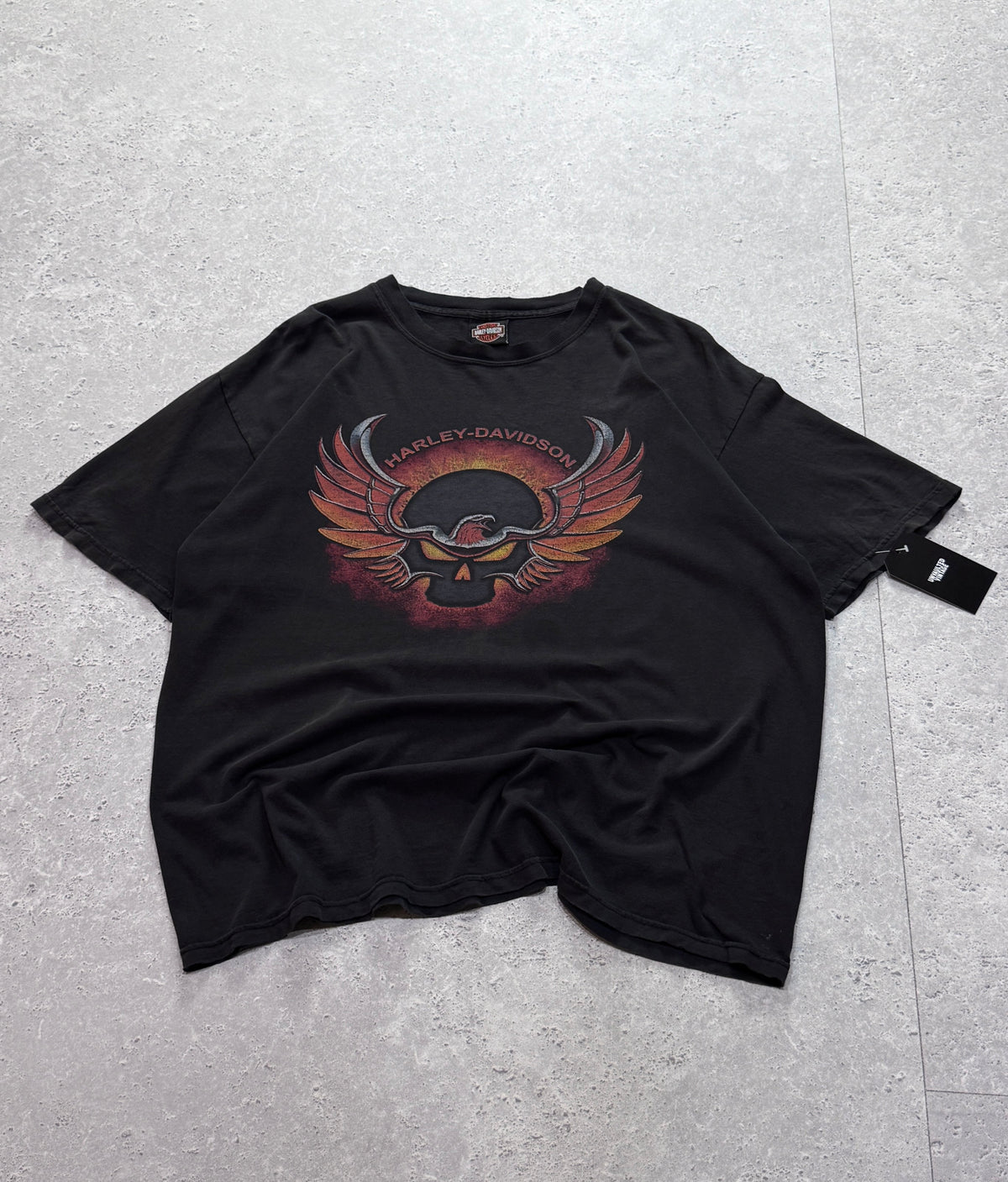 Vintage 2000s Harley Davidson Skull Graphic Tee (L)