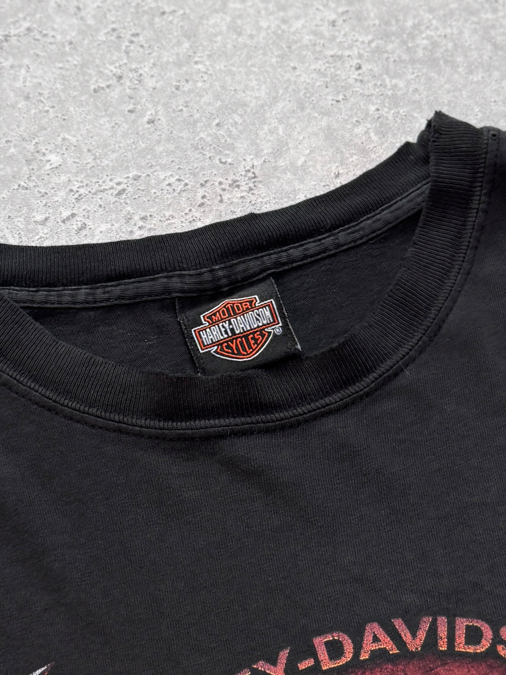 Vintage 2000s Harley Davidson Skull Graphic Tee (L)