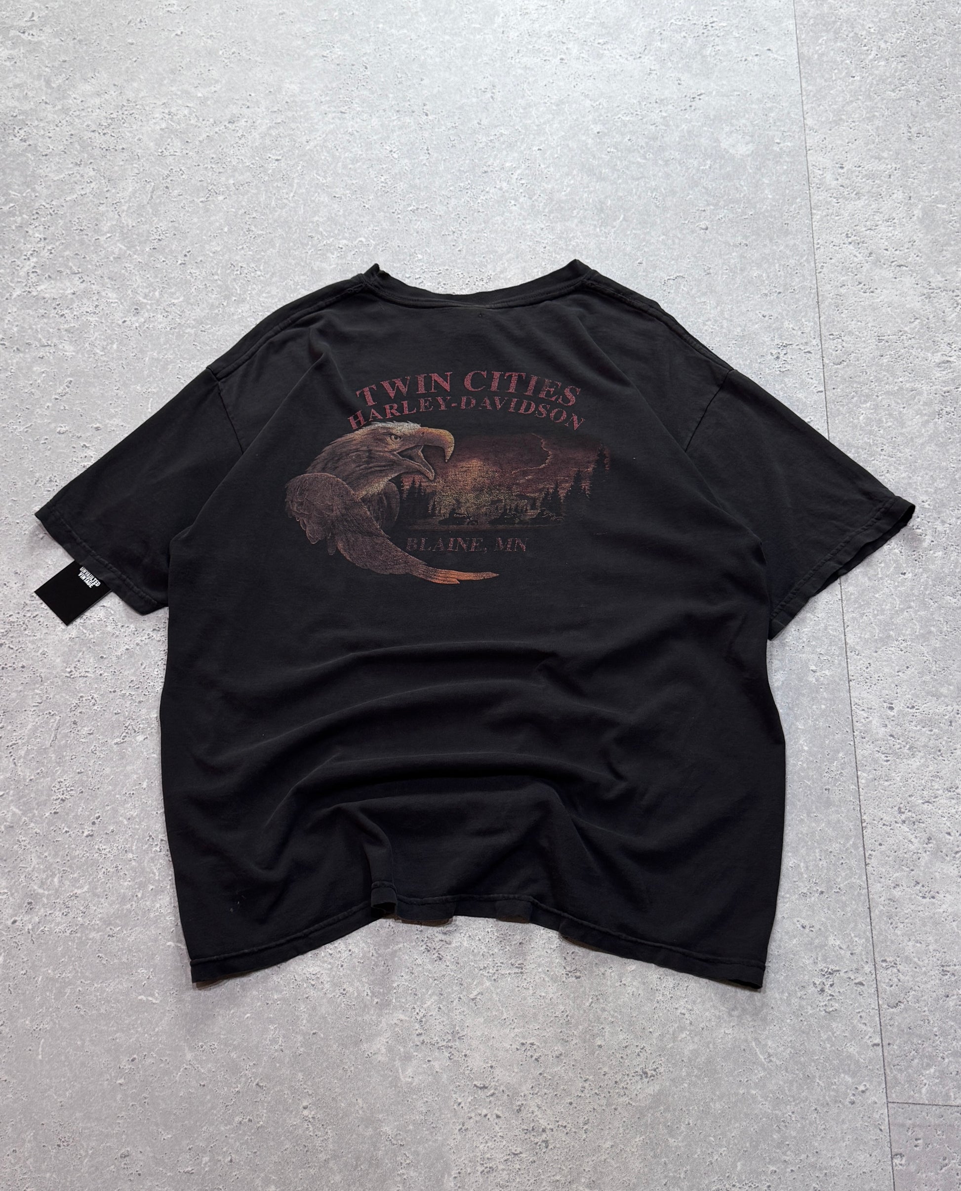 Vintage 2000s Harley Davidson Skull Graphic Tee (L)