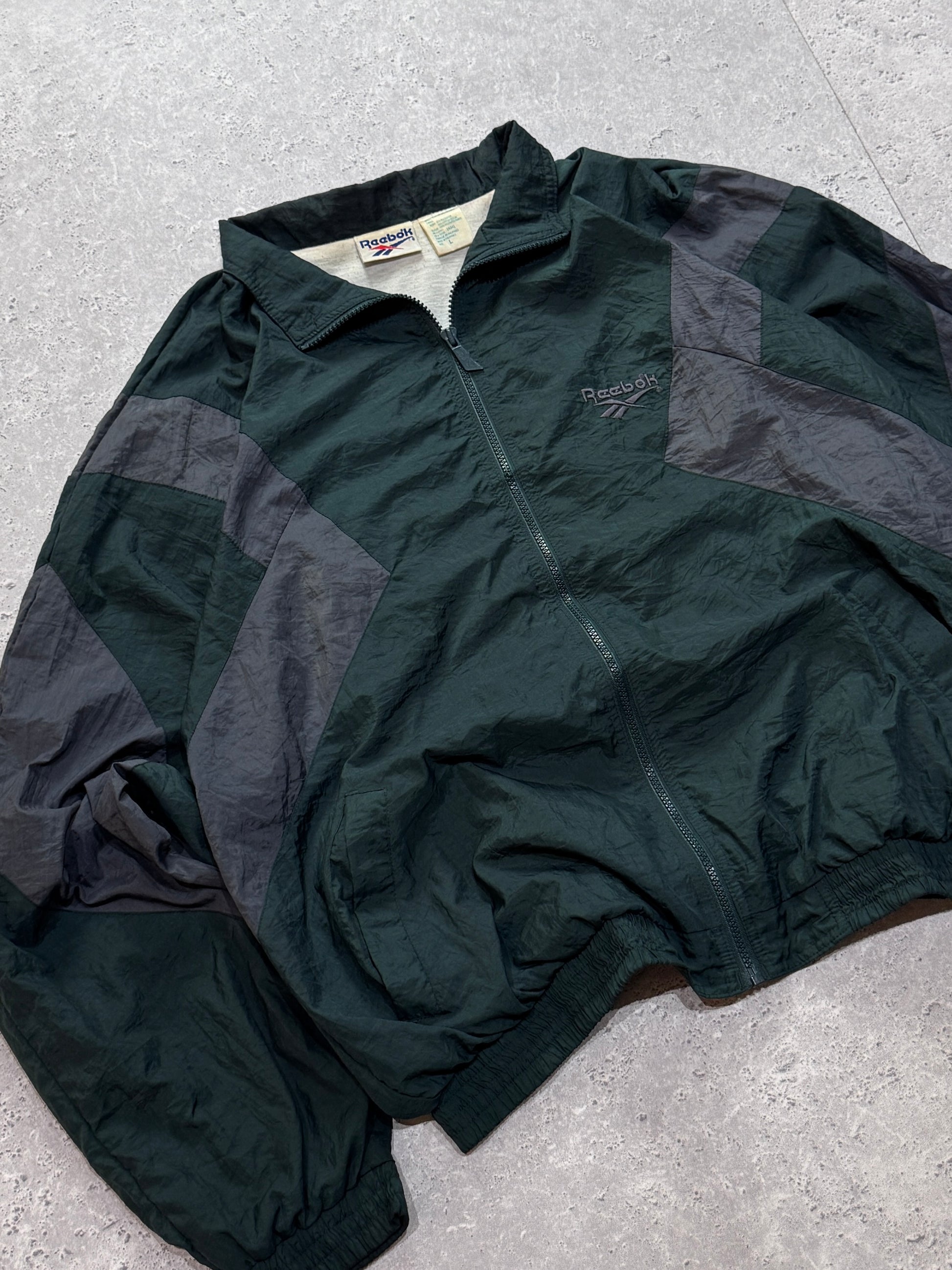 Vintage 90s Reebok Colour Block Windbreaker Jacket (L)