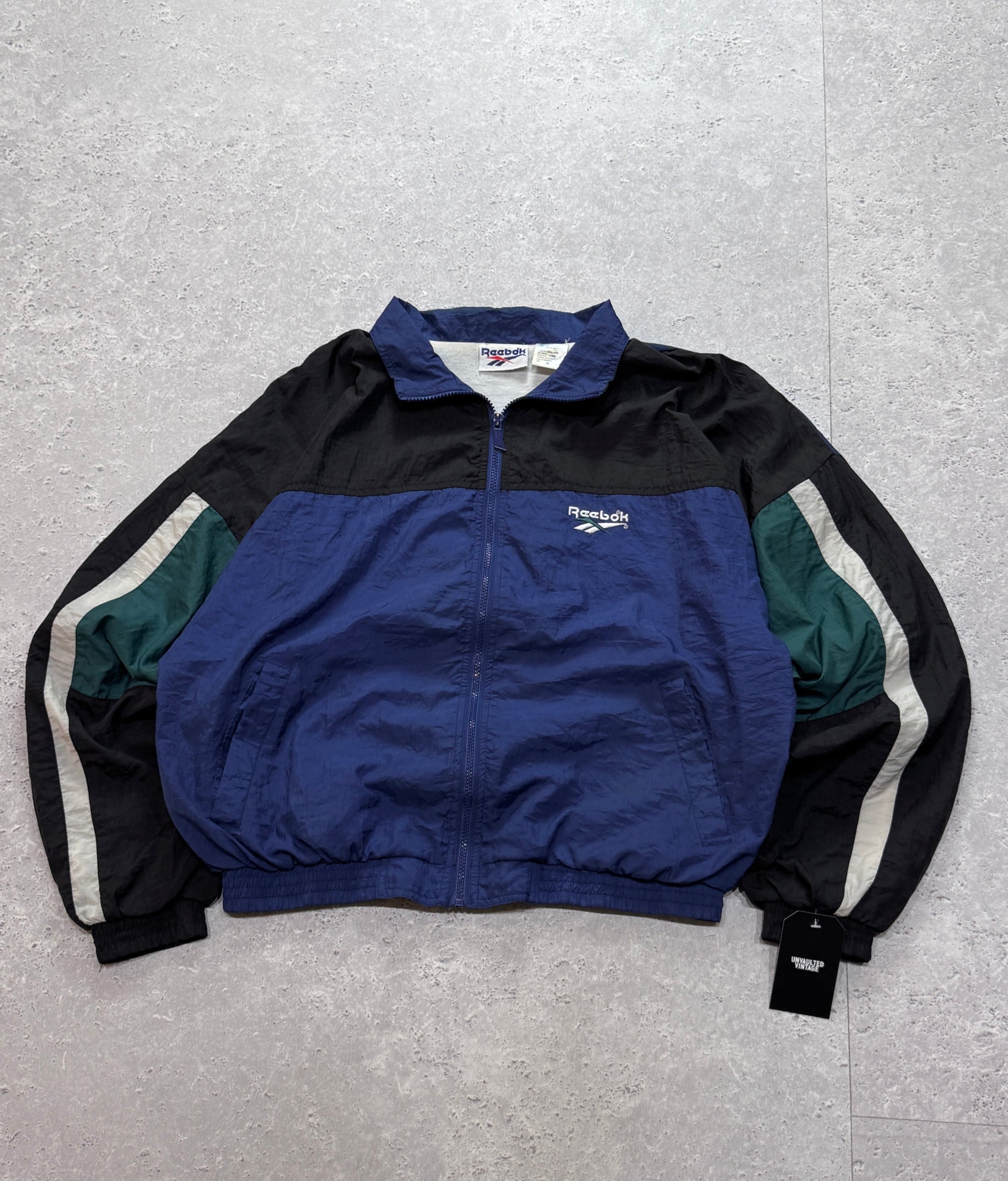 Vintage 90s Reebok Colour Block Windbreaker Jacket (M)