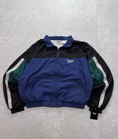 Vintage 90s Reebok Colour Block Windbreaker Jacket (M)