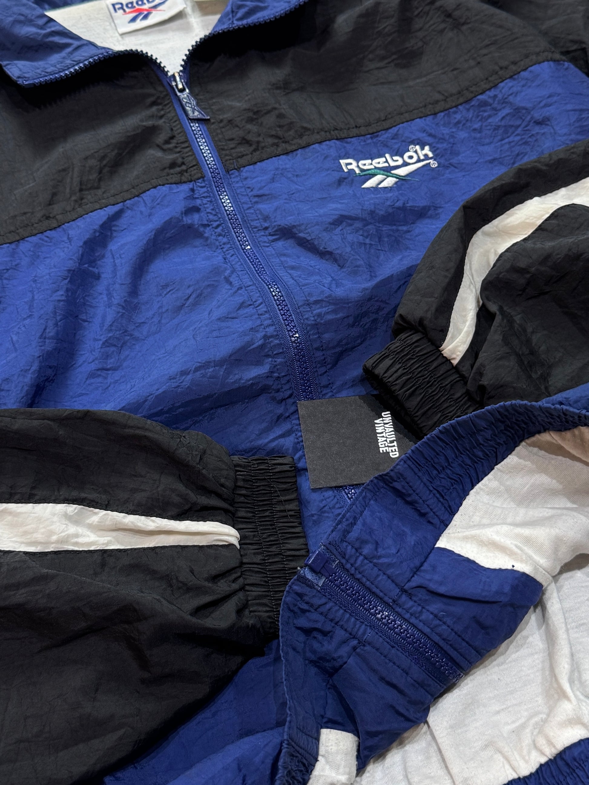 Vintage 90s Reebok Colour Block Windbreaker Jacket (M)