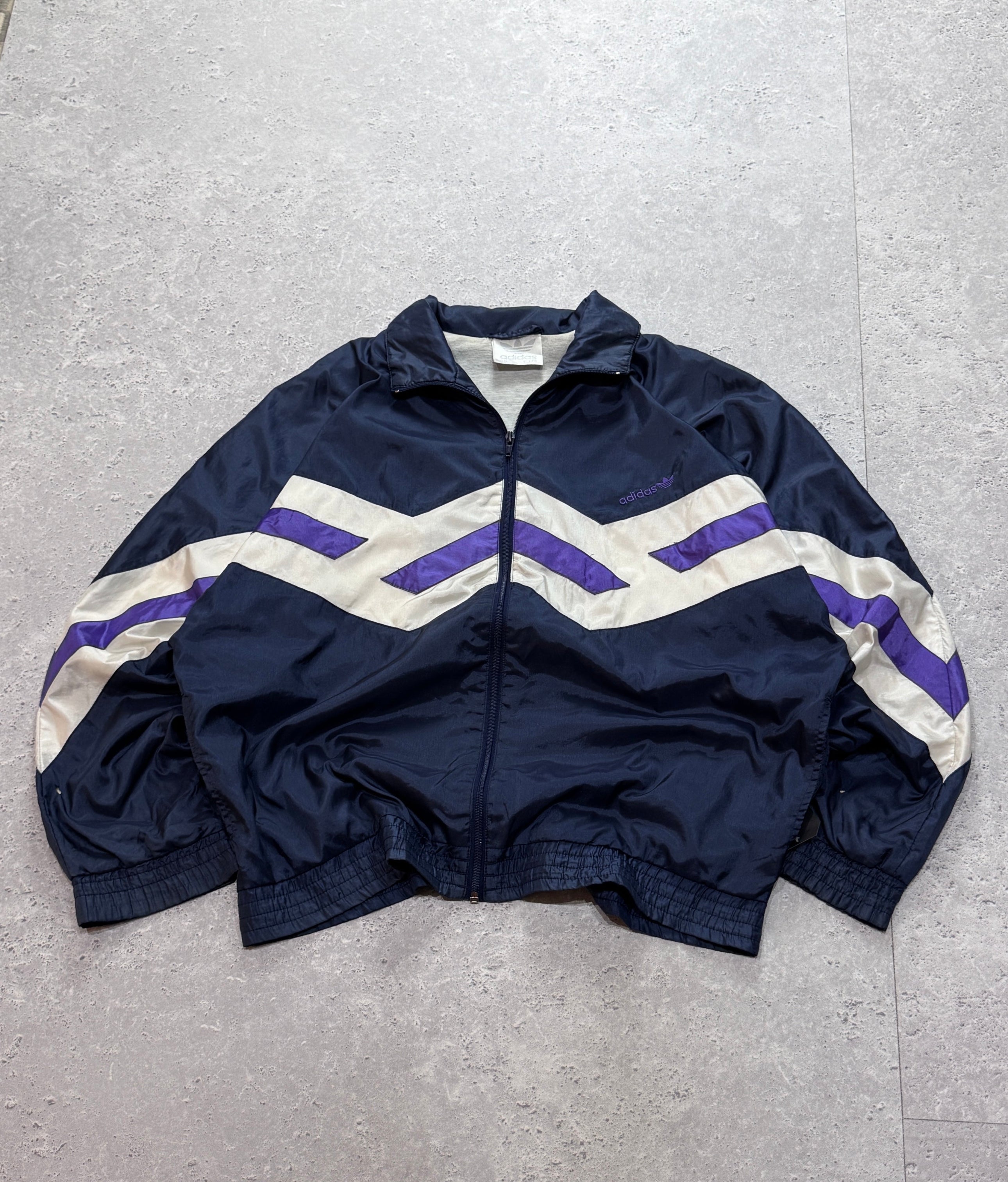 Vintage 90s Adidas Colour Block Windbreaker Jacket (L)