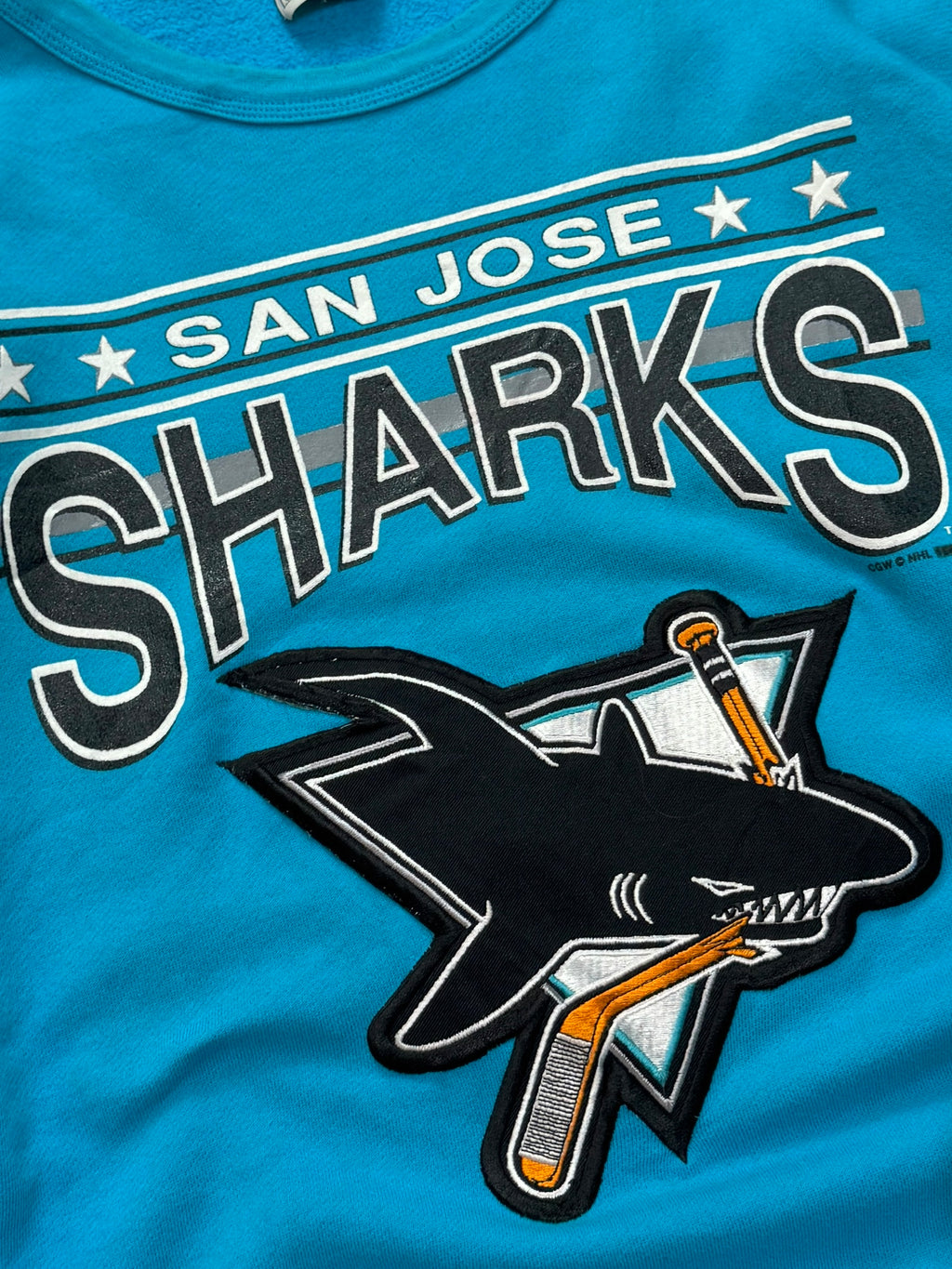 Vintage 90s San Jose Sharks NHL Sweater (XL)