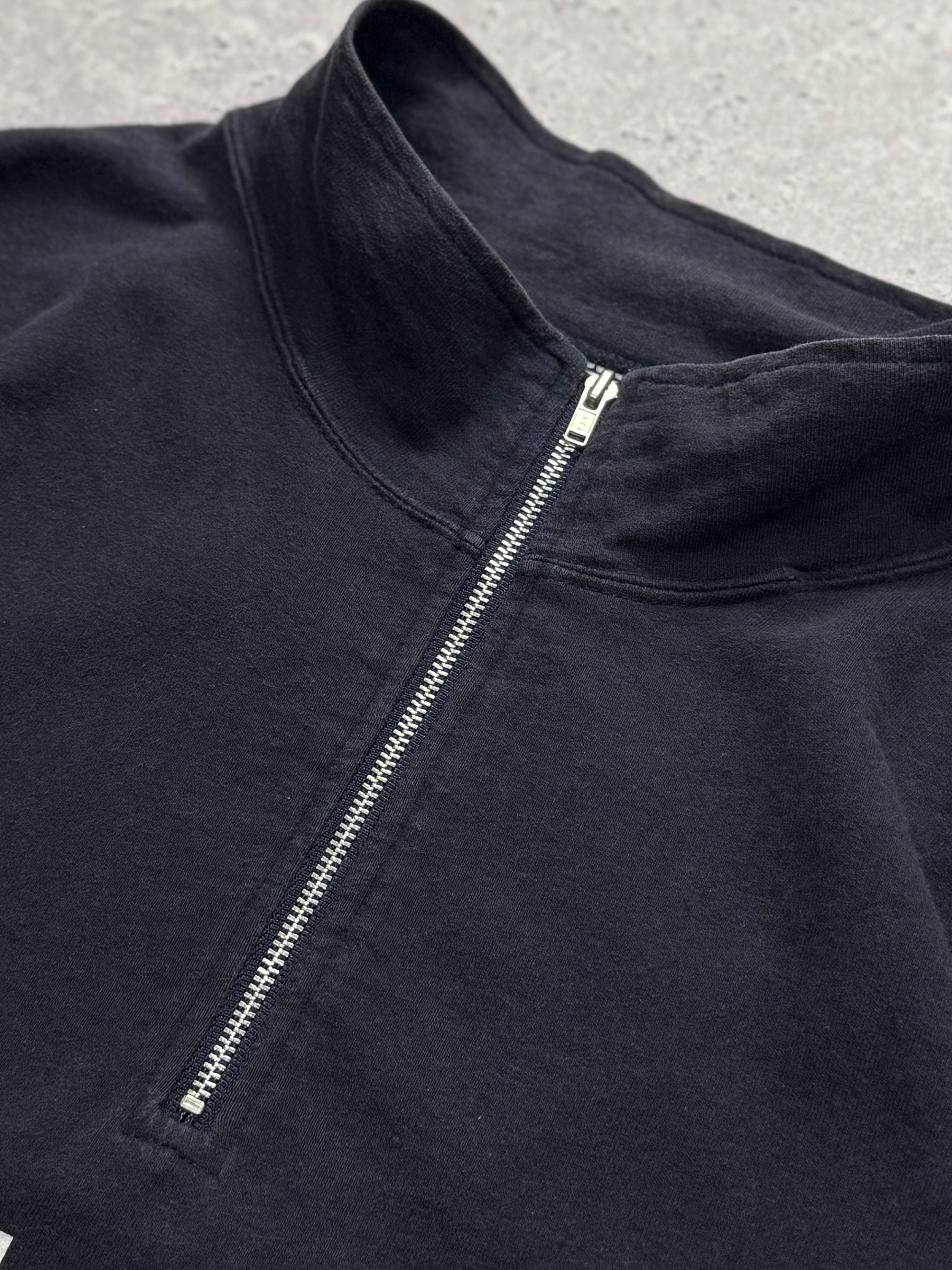 Vintage 90s Russell Athletic USA Spellout Quarter Zip Sweater (M)
