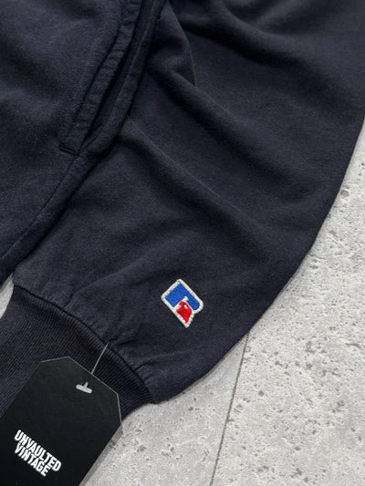 Vintage 90s Russell Athletic USA Spellout Quarter Zip Sweater (M)