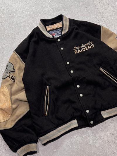 Vintage 90s Los Angeles Raiders NFL Varsity Jacket (XL)