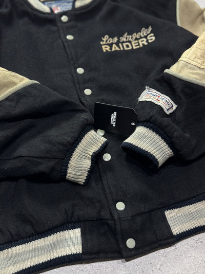 Vintage 90s Los Angeles Raiders NFL Varsity Jacket (XL)