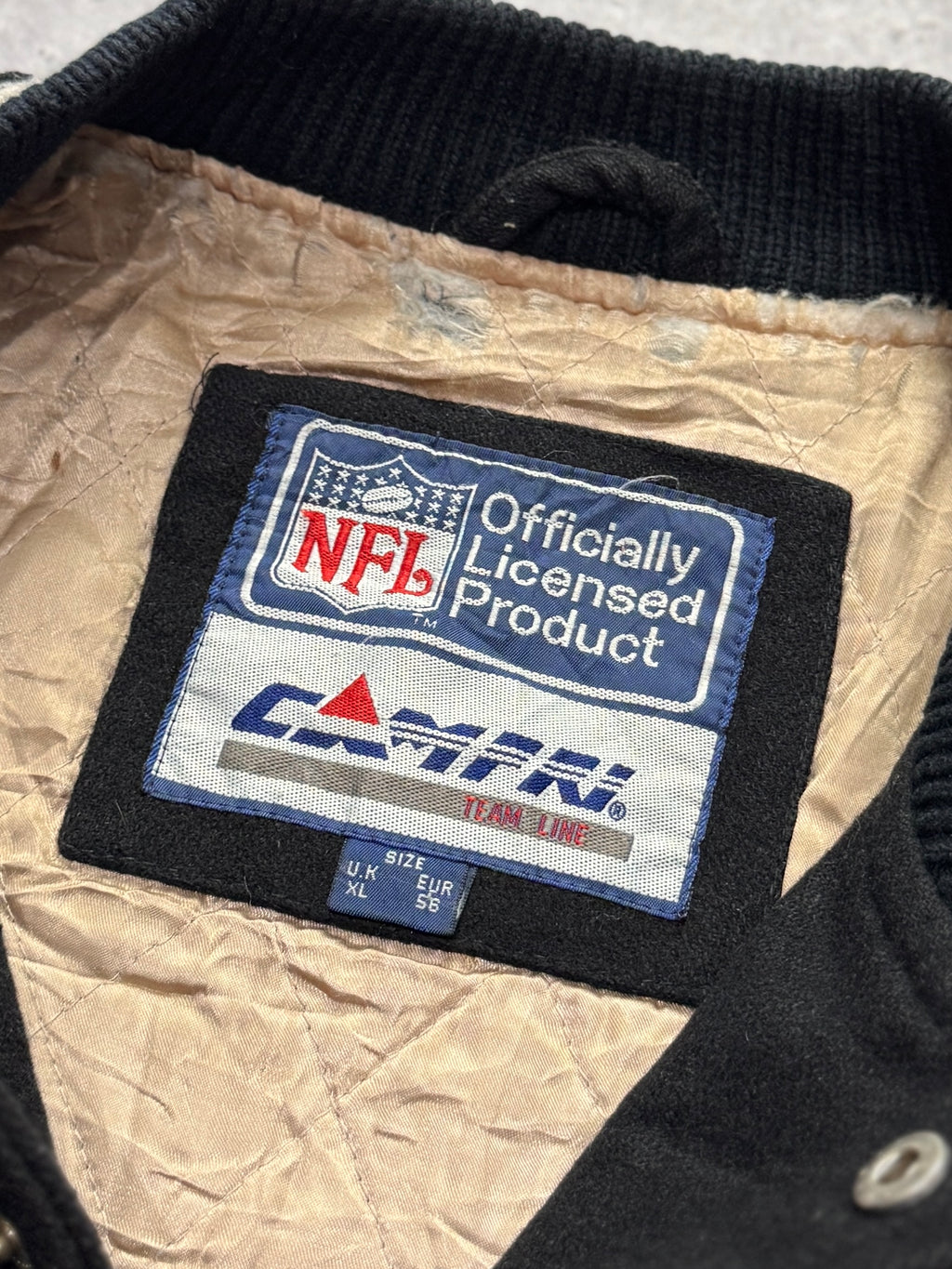Vintage 90s Los Angeles Raiders NFL Varsity Jacket (XL)