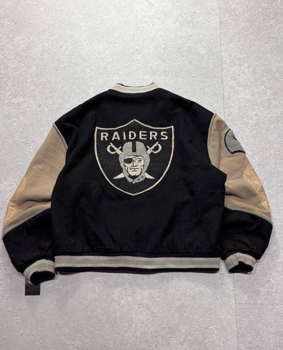 Vintage 90s Los Angeles Raiders NFL Varsity Jacket (XL)