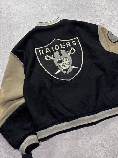 Vintage 90s Los Angeles Raiders NFL Varsity Jacket (XL)