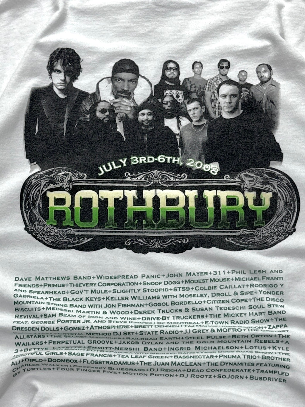 Vintage 2008 Rothbury Music Festival Tee (XL)