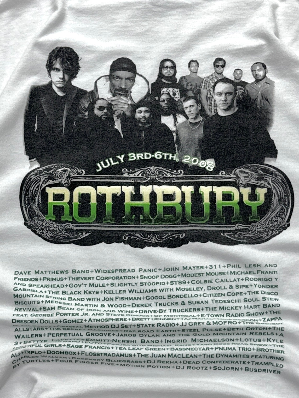 Vintage 2008 Rothbury Music Festival Tee (XL)