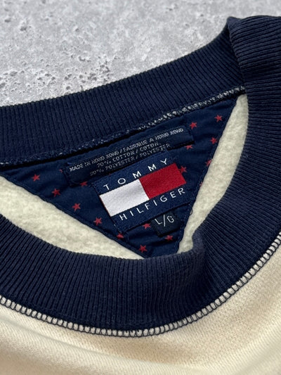 Vintage 90s Tommy Hilfiger Flag Sweater (L)