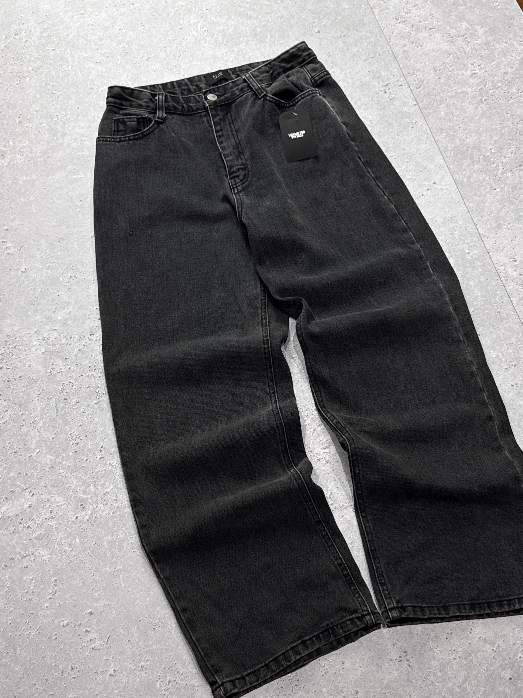Vintage 2000s Denim Wide Leg Jeans (28")