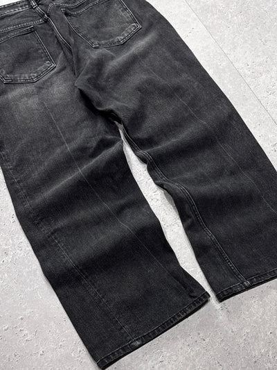 Vintage Y2K Denim Wide Leg Jeans (34")