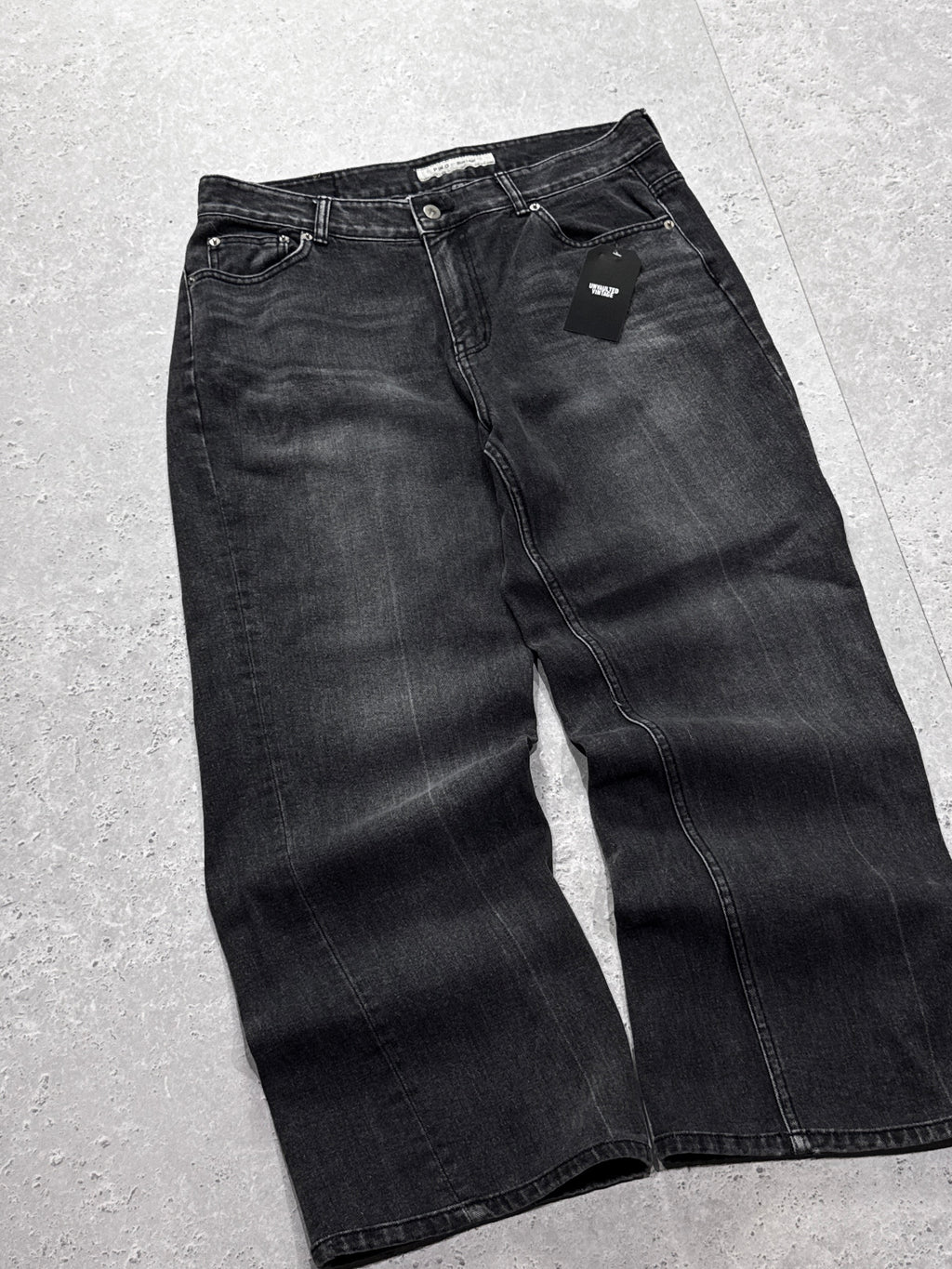 Vintage Y2K Denim Wide Leg Jeans (34")