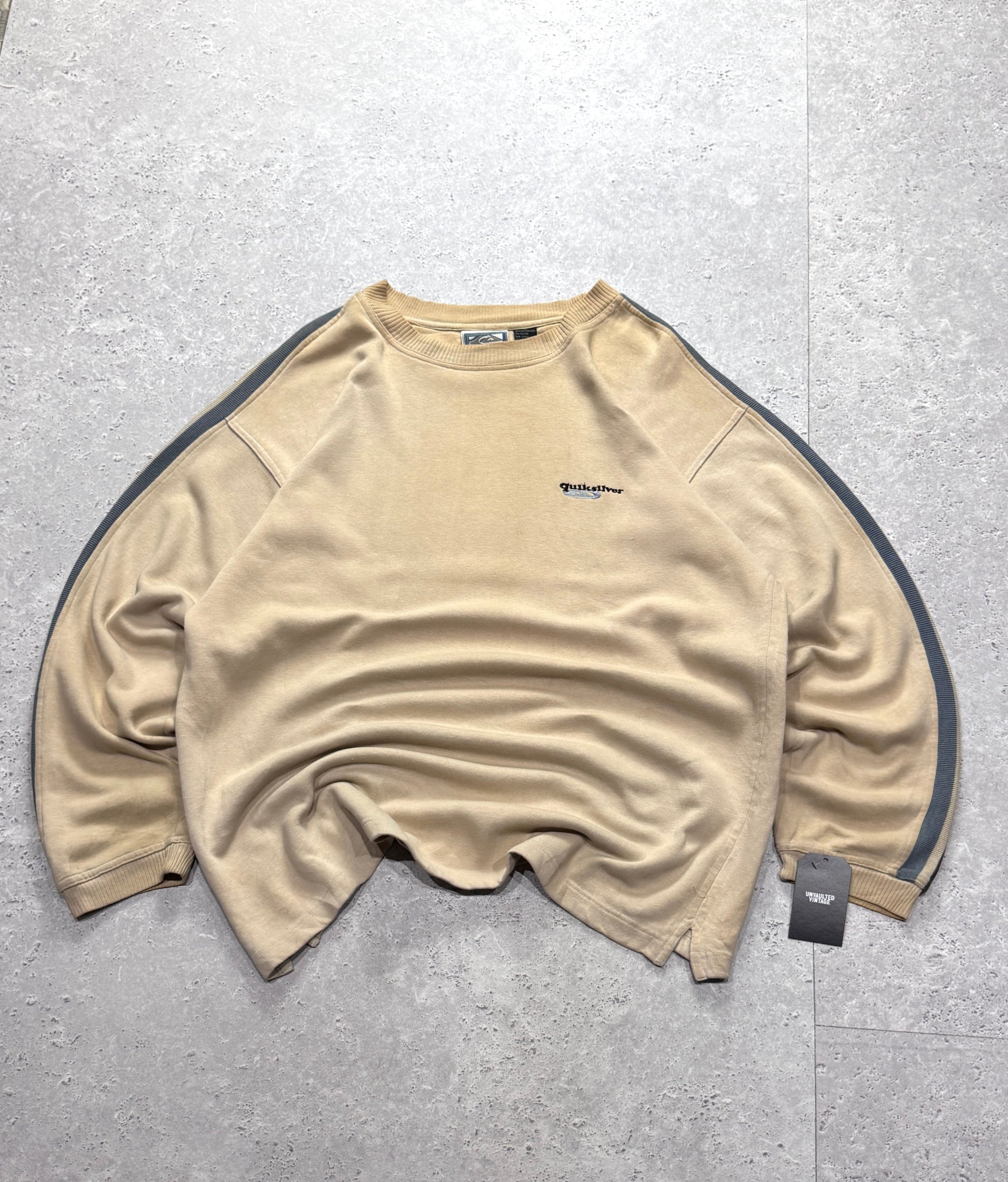 Vintage 90s Quiksilver Embroidered Surf Sweater (XXL)