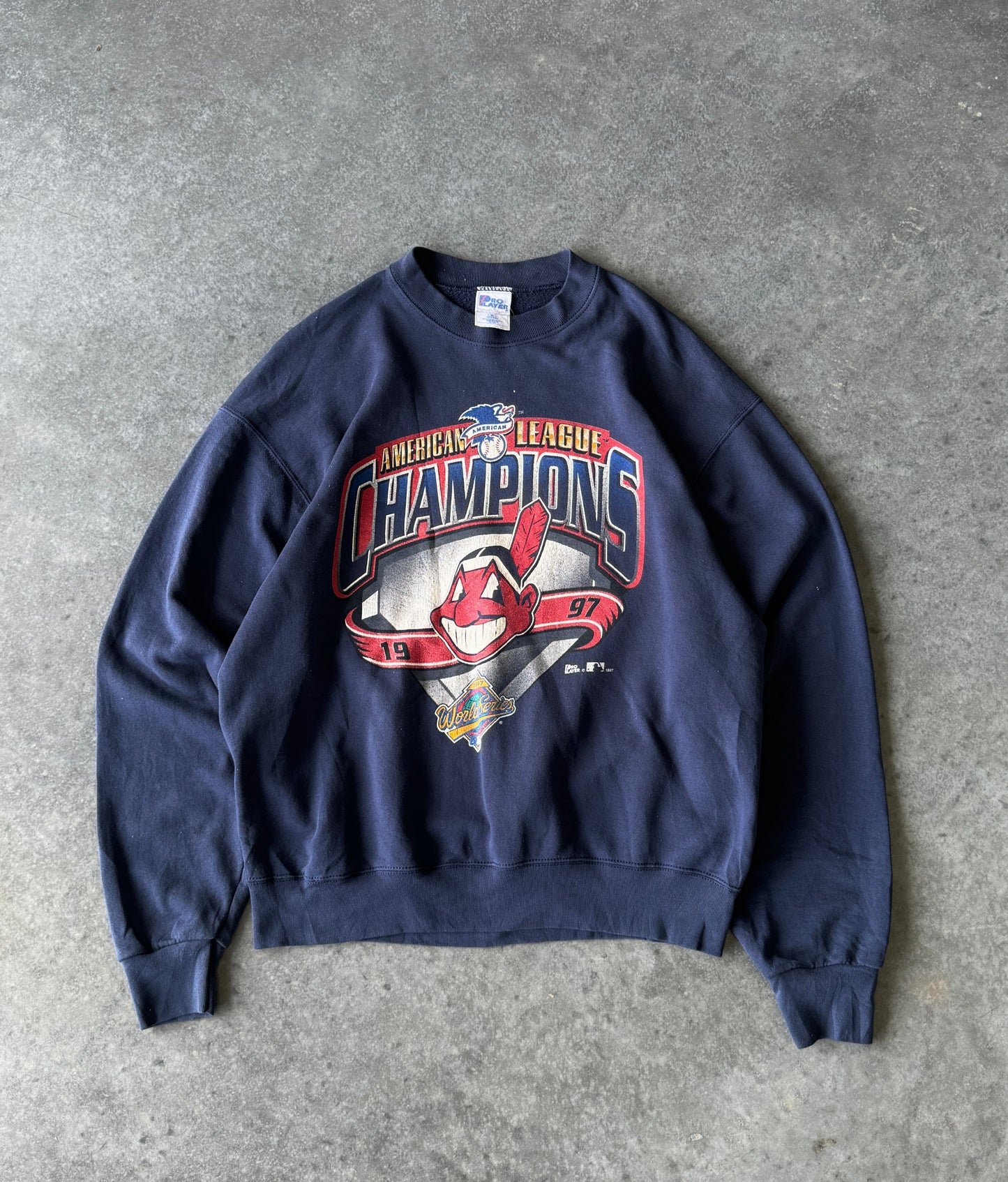 Vintage 97' Cleveland Indians World Series Sweater (2XL)