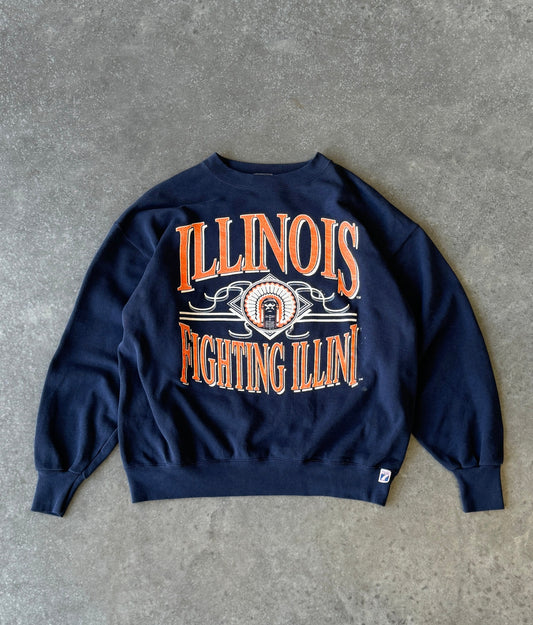 Vintage Illinois College Sweater (L)