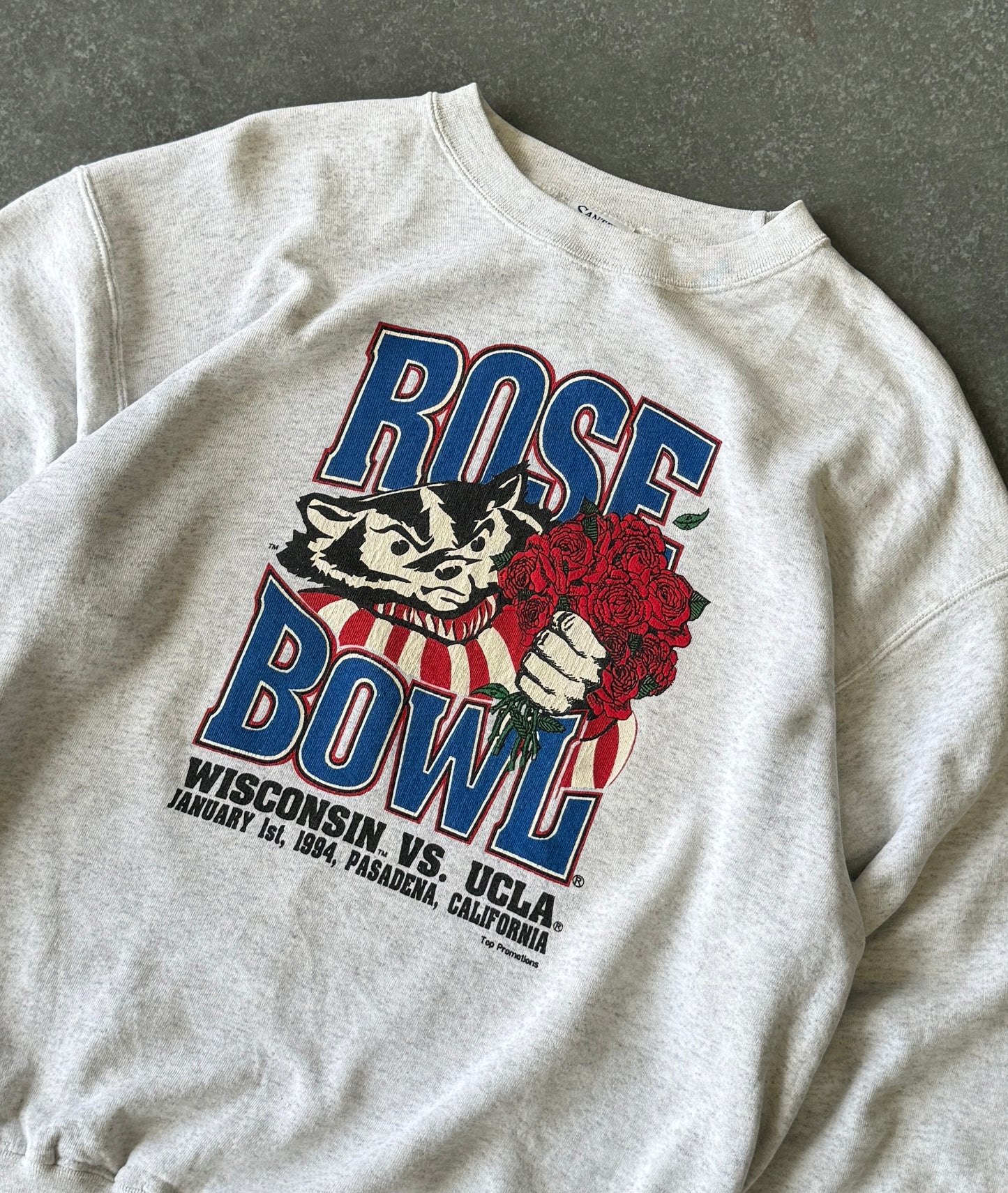 Vintage 90s Wisconsin Rose Bowl Sweater (XL)