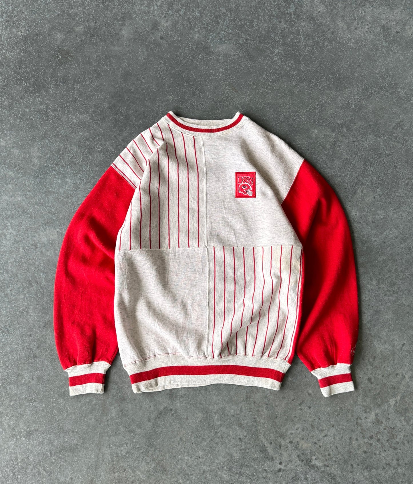 Vintage KC Chiefs Pattern Sweater (L)