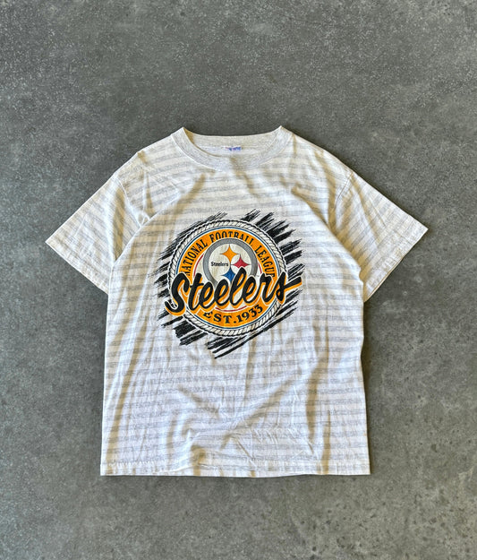 Vintage Pittsburgh Steelers Striped Tee (M)